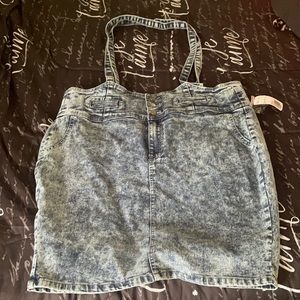 Overall Denim Skirt